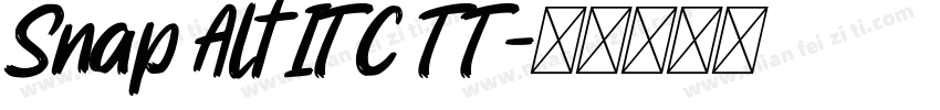 Snap Alt ITC TT字体转换